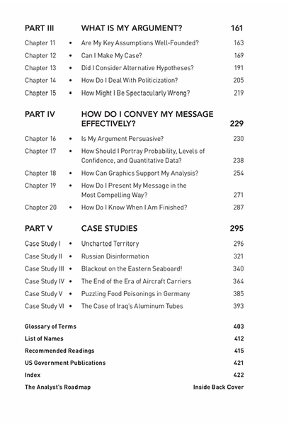 Critical Thinking for Strategic Intelligence. 3rd ed.