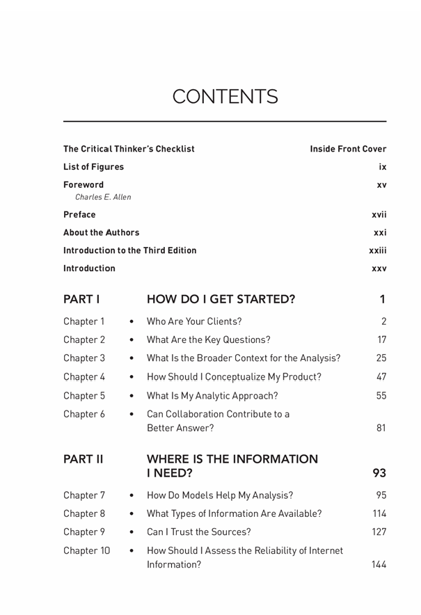 Critical Thinking For Strategic Intelligence Critical Thinking For Strategic Intelligence